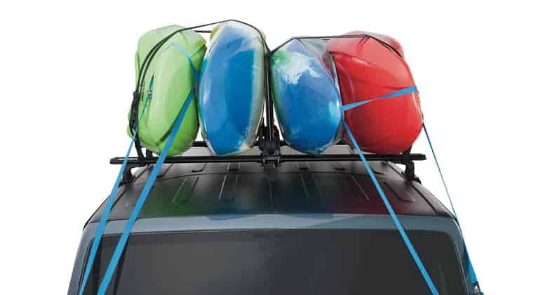 4 kayaks on a stacker carrier